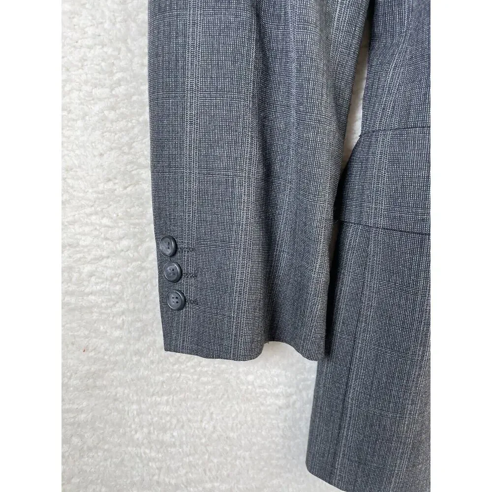 Richmann Brothers Wool Blazer Mens Sz 42 Gray Embassy Square Suit Jacket READ